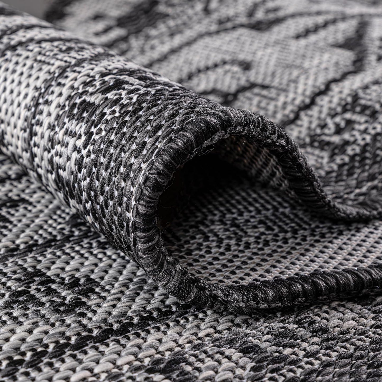 Keen Home Design Terrace Outdoor Round Rug - 5ft Round Washable Indoor/Outdoor Rug for Patio, Kitchen, Balcony, Beach, Garden, Deck and Porch, Size: 5'3" Round