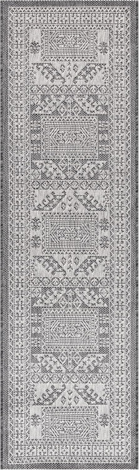 Keen Home Design Terrace Outdoor Runner Rug - 2x10 Washable Indoor/Outdoor Rug for Patio, Kitchen, Balcony, Beach, Garden, Deck and Porch, Size: 2'2"x9'11"