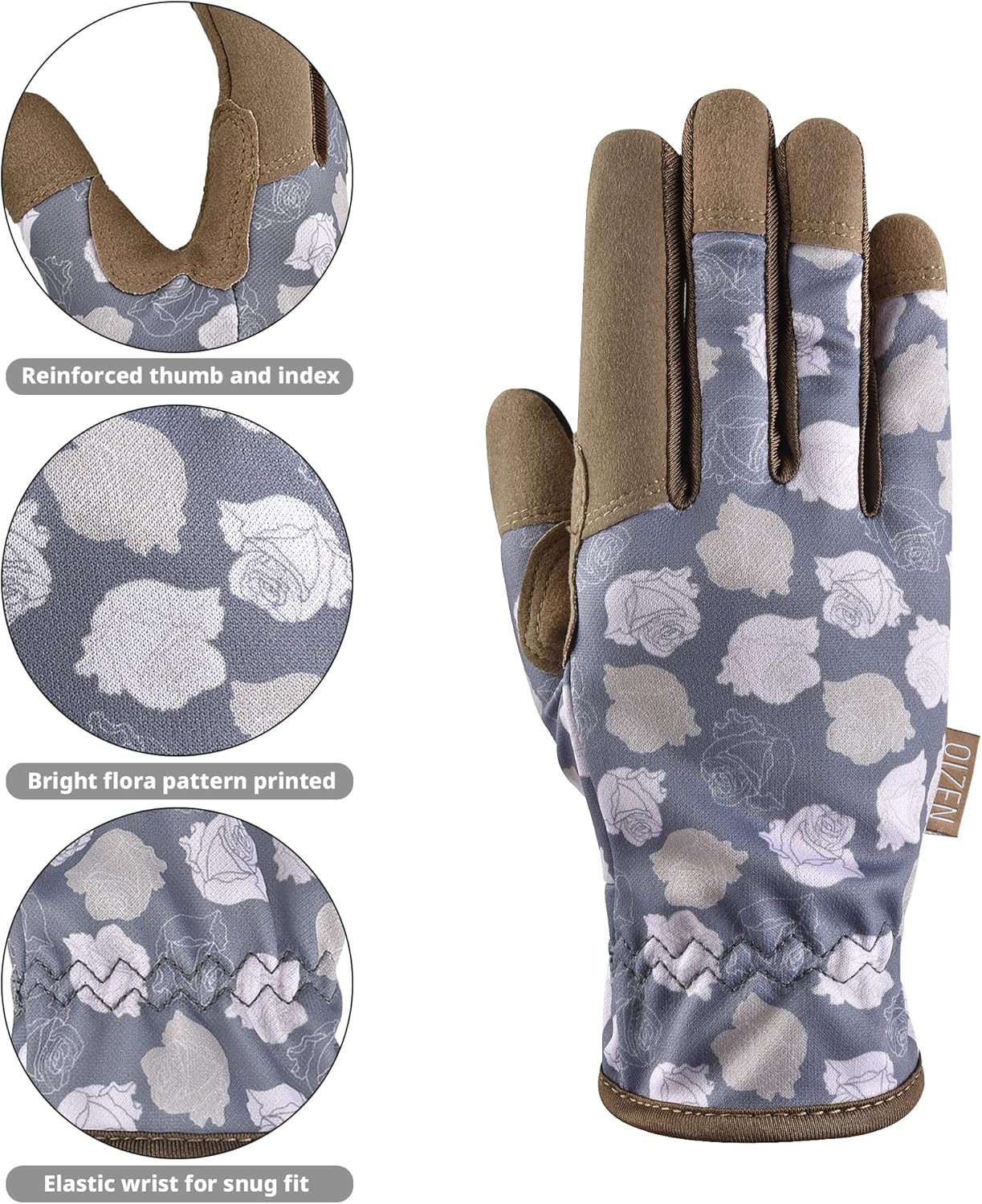 Gardening Gloves for Women and Men, Garden Gloves with Touch Screen, Thorn Proof Puncture Resistant Working Gloves, Gardening Gifts for Women, Size Medium