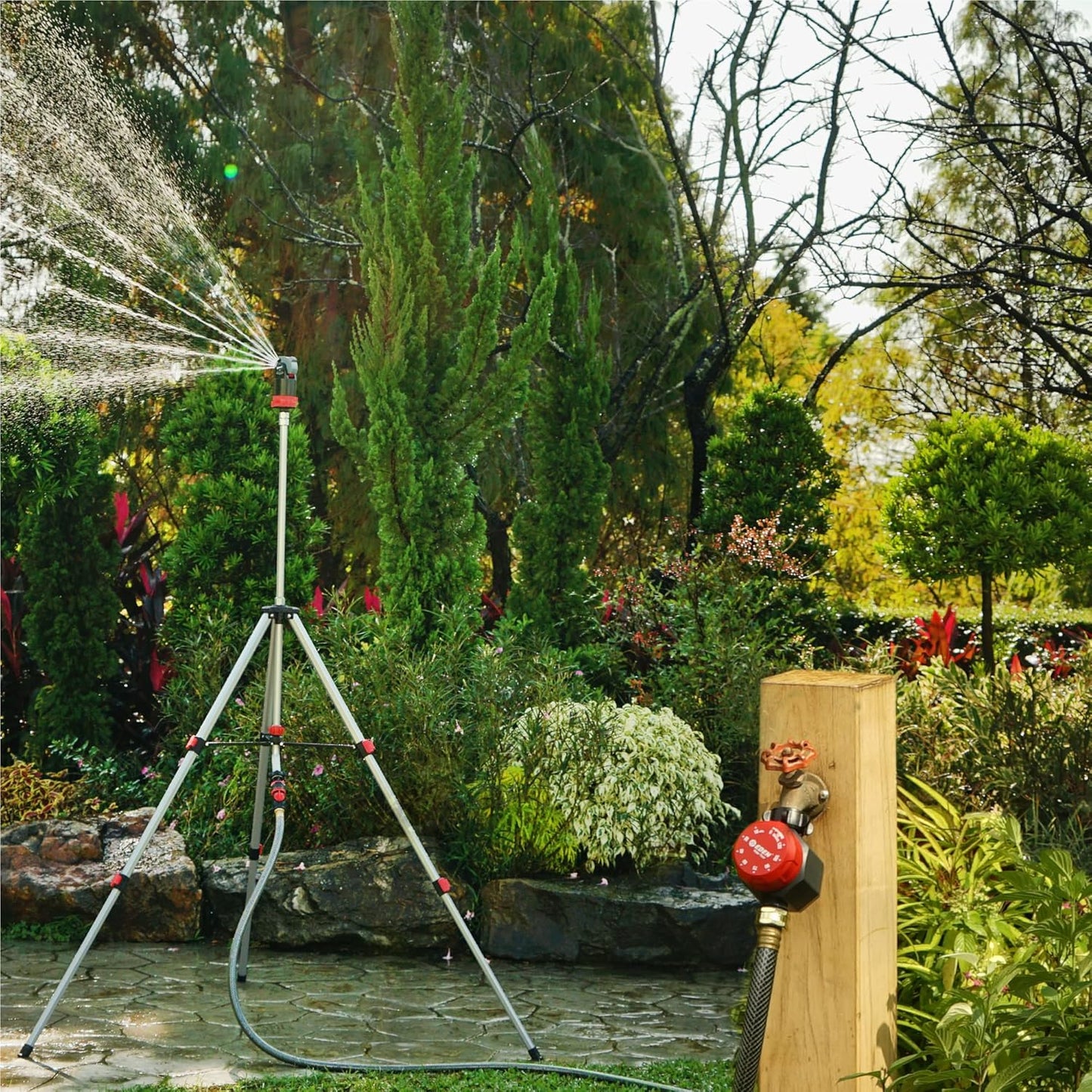 Eden Mechanical Watering Hose Timer for Lawn and Garden, 1-Zone Sprinkler Timer