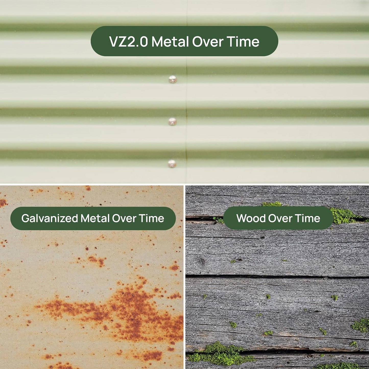 Elevated Raised Garden Bed-V Series, 2' x 6' Garden Beds with Legs & Storage Rack for Patio Porch, 1000 Lbs Weight Capacity, Outdoor Planter Boxes for Gardening Herbs Vegetables Flowers, Olive Green