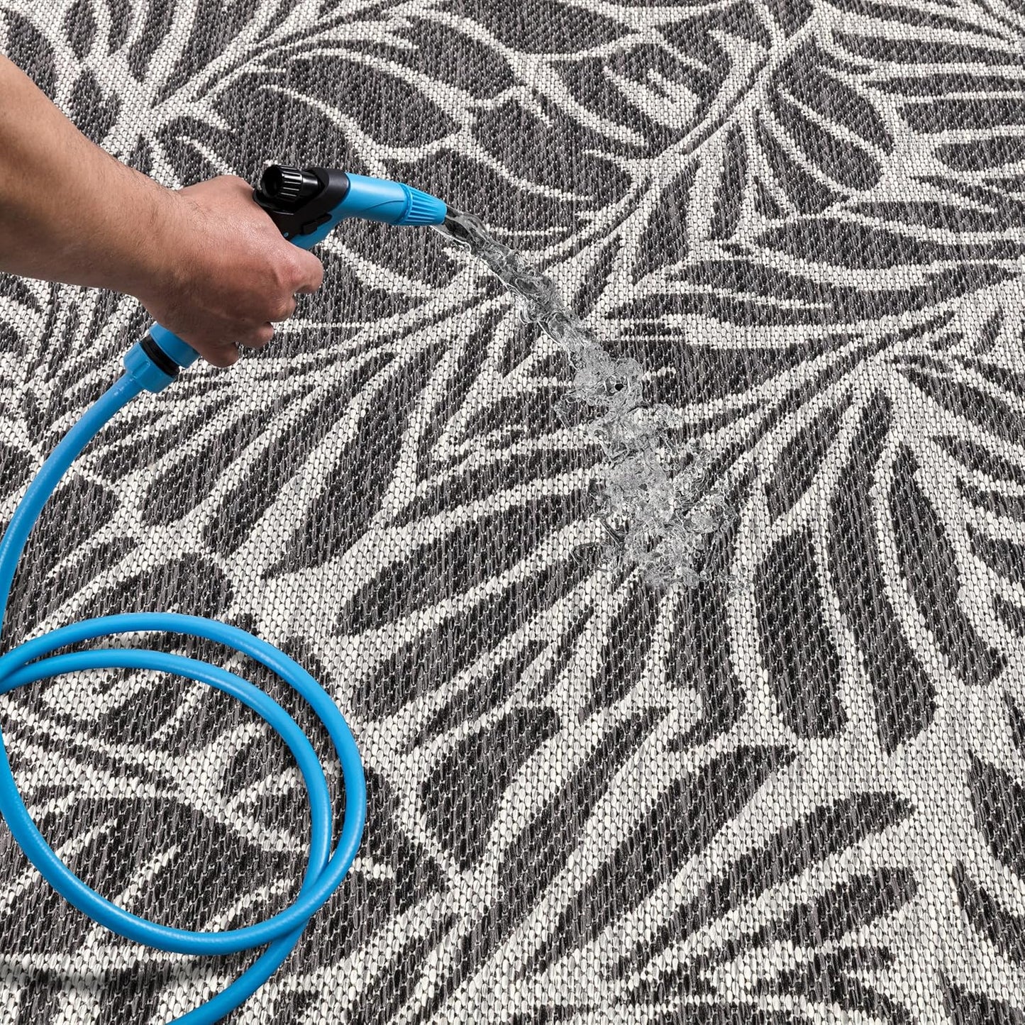 Keen Home Design Terrace Outdoor Area Rug - 12x15 Washable Indoor/Outdoor Rug for Patio, Kitchen, Balcony, Beach, Garden, Deck and Porch, Size: 12'x15'