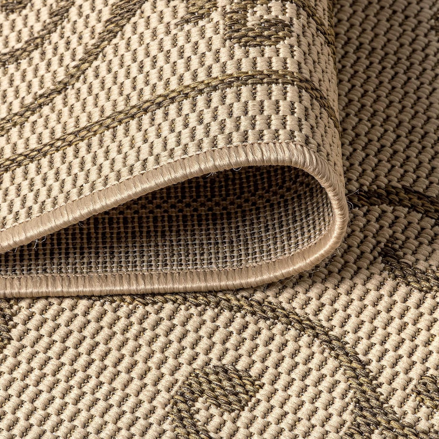 JONATHAN Y SMB106A-4 Charleston Vintage Filigree Textured Weave Indoor/Outdoor Beige/Brown 4 ft. x 6 ft. Area Rug, Classic,Easy-Cleaning,HighTraffic,LivingRoom,Backyard, Non Shedding