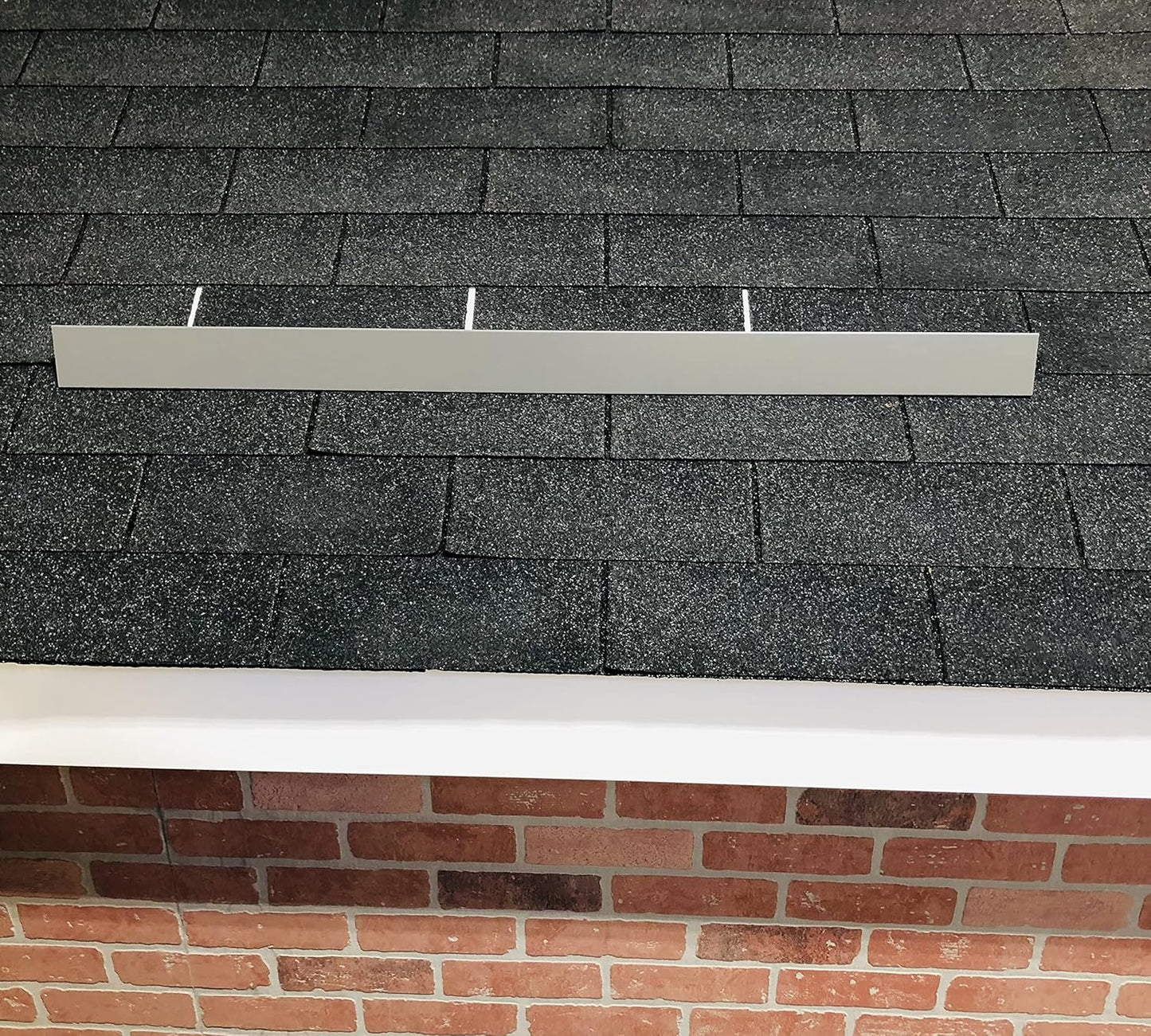 EAGLE 1- Shingle Roof Rain Diverter 40 Inches Long- 26 Gauge Material- Easy to Install- Includes Stainless Steel Nails (1, Charcoal Grey)