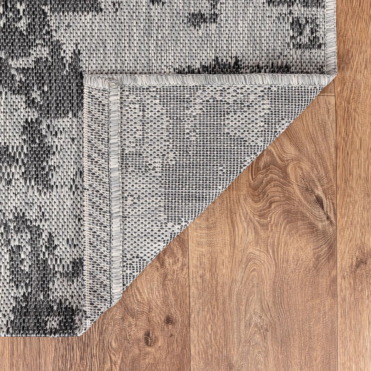 Keen Home Design Terrace Outdoor Round Rug - 5ft Round Washable Indoor/Outdoor Rug for Patio, Kitchen, Balcony, Beach, Garden, Deck and Porch, Size: 5'3" Round