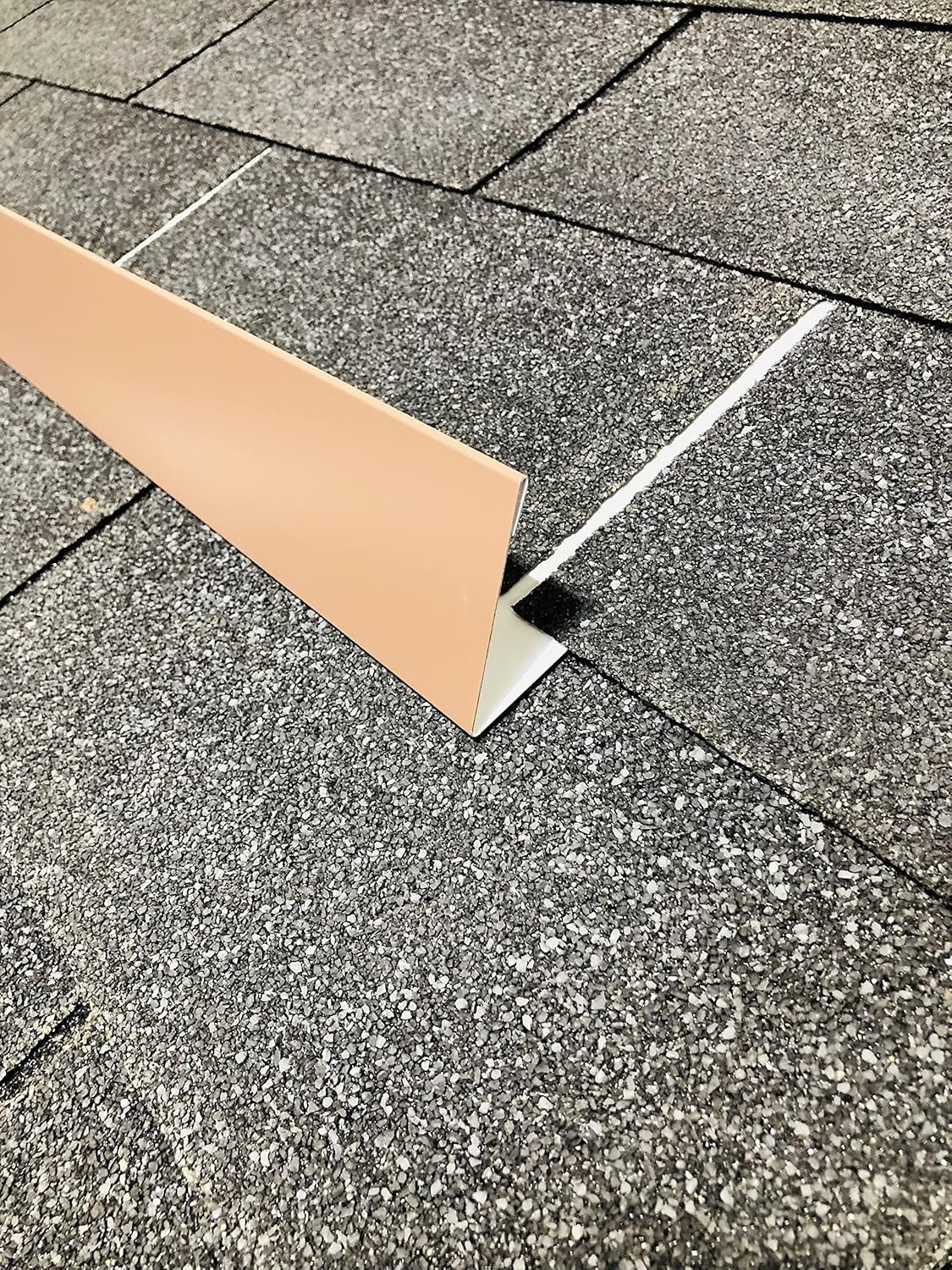 EAGLE 1- Shingle Roof Rain Diverter 40 Inches Long- 26 Gauge Material- Easy to Install- Includes Stainless Steel Nails (1, Brown)